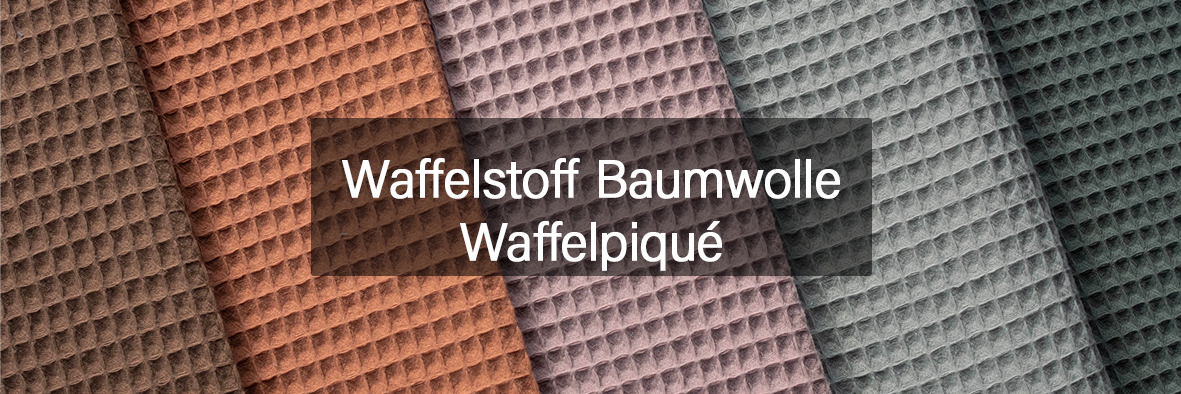 Waffelstoff Baumwolle Waffelpiqué