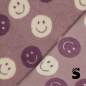 Preview: Teddy Stoff - Smilies - Altrosa