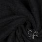 Preview: Kuschel Fleece - beidseitig - Schwarz