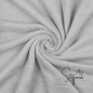 Preview: Kuschel Fleece - beidseitig - Hellgrau