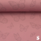 Preview: Reflektierender Softshell - Schmetterling  - Rosa Rückseite