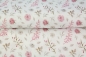 Preview: Musselin Double Gauze - Aquarell Rosen - Rosa Weiß