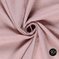 Preview: Musselin Double Gauze - (gewebte Dots) - #Altrosa