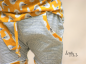 Preview: Biojersey Dotted Line grau Stoffonkel