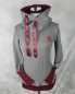 Preview: Sweat Felix Fischgrätmuster Grau