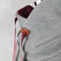 Preview: Sweat Felix Fischgrätmuster Grau
