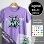 Preview: Bügelbild "Alles nur eine PHASE - SPLASH" - Farben & Größe frei wählbar