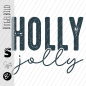 Preview: Bügelbild -  " HOLLY jolly - Konfetti #blau "