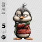 Preview: Bügelbild -  " Angry PINGUIN "