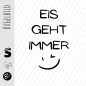 Preview: Bügelbild - " EIS GEHT IMMER " - #schwarz