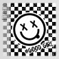 Preview: Bügelbild - " Karogrunge - Good Girl  " - Höhe ca. 19 cm
