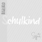 Preview: Bügelbild - " Schulkind - weiss "