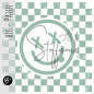 Preview: BIG Patch - Smilie - Karo mintgrün