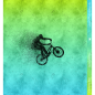 Preview: Ep - EINZEL Panel - BMX BIKE  " Neongelb/Blau " - Bio Jersey