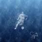 Preview: Ep - EINZEL Panel - FUSSBALL #royalblau - Bio Jersey