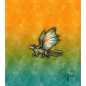 Preview: Ep - EINZEL Panel - " GELB/SEA " - Bio Jersey