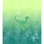 Preview: Ep - EINZEL Panel "DINO"  - " HELLLIME/SEA " - Bio Jersey