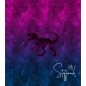 Preview: Ep - EINZEL Panel - DINO  " PINK/BLAU " - Bio Jersey