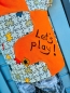 Preview: Label - PUZZLETEIL - ca. 3cm x 3cm - Kunstleder ++ Farbauswahl ++