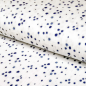 Preview: Musselin Double Gauze - Kleckse Blau