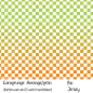 Preview: Karogrunge #orange/grün - Bio Jersey