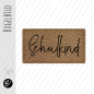 Preview: Bügelbild - Label -  "Schulkind" (Version 1) - ca. 3,3 cm x 1,8 cm