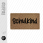 Preview: Bügelbild - Label -  "Schulkind" (Version 2) - ca. 3,3 cm x 1,8 cm