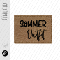 Preview: Bügelbild - Label - "Sommer Outfit"  - ca. 3,3 cm x 2,5 cm