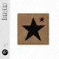 Preview: Bügelbild - Label - "Sterne"  - ca. 3 cm x 3 cm