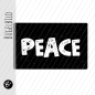 Preview: Bügelbild - PEACE