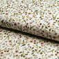 Preview: Musselin Double Gauze - Flowers Khaki/Terra