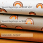 Preview: Baumwoll Jersey - Aquarell Regenbogen auf BEIGE