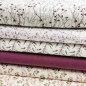Preview: Baumwoll Jersey - Aquarell Blätter - Altmauve