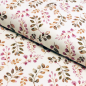 Preview: Baumwoll Jersey - Aquarell Blätter - Altmauve