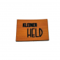 Preview: Label - Kleiner HELD - ca. 3cm x 4cm - Kunstleder ++ Farbauswahl ++