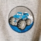 Preview: Patch / Aufnäher  - Monstertruck Hörner - Blau