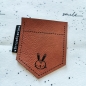 Preview: BIG Taschen-Label - "Hase" -  Höhe ca. 8 cm - Kunstleder ++ Farbauswahl ++