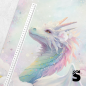 Preview: PANEL  Pastell Glitzer Dragon #2 -  French Terry  (Reaktivdruck)