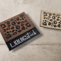 Preview: Label  " LEO allover " -  ca. 4 cm x 3 cm - Kunstleder ++ Farbauswahl ++