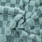Preview: Teddy Fleece - Check Karos - "Mint"