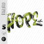Preview: Bügelbild - " Nope " Strokes #lime