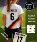 Preview: SET Trikot - Bügelbild " Wunschfarbe + Wunschname + Wunschzahl " - Größe wählbar