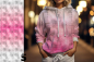 Preview: DENIM - #hellgrau/pink - Bio French Terry