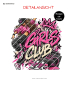 Preview: Bügelbild - " Girls Club #pink "