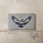 Preview: Label  " Adler " -  ca. 3,6 cm x 6 cm  - Kunstleder ++ Farbauswahl ++