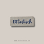 Preview: Label  " EIStastisch " -  ca. 2 x 5 cm - Kunstleder ++ Farbauswahl ++