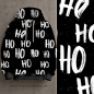 Preview: HO HO HO #schwarz/weiss - French Terry