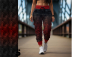 Preview: KARO GRUNGE - #dunkelgrau/rot - Bio French Terry