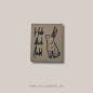 Preview: Label - Hab dich lieb HASE  - ca. 3 cm x 3,5 cm - Kunstleder ++ Farbauswahl ++