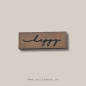 Preview: Label -  "happy" - ca. 1,5 cm x 4,5 cm - Kunstleder ++ Farbauswahl ++
